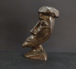 mauzat marc                                 titre éclin n°129 b3                               année 2013  bronze patiné          h 23cm. l 12cm. pr 16cm  (4)_web